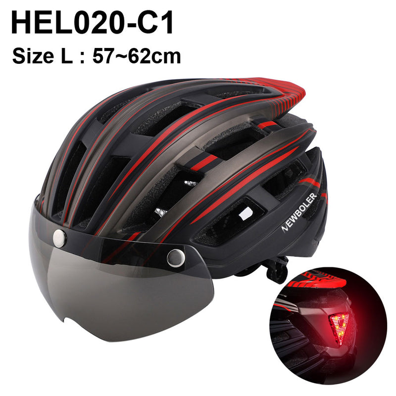 Electric Scooter Helmet With LED Rear Light Adult Cycling Helmet For MTB Road Bike Bicycle Ski Downhill Skateboard Night Riding