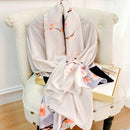 2022 180*90cm Women Scarf Summer Silk Shawl Lady Wrap Soft Female Europe Designer beach bandanna foulard muffler girl pareo