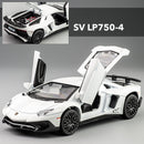 LP770 LP750 1:32 Lambos coche aleación coche deportivo modelo Diecast sonido Super carreras elevación cola caliente rueda de coche para niños regalos