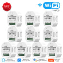 WiFi Mini interruptor de cortina inteligente módulo persianas enrollables Motor de persiana Smart Life Tuya aplicación remota Control funciona con Alexa Google Home