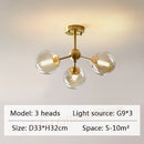 Modern Ceiling Chandelier Nordic Simplicity Copper Hanging lights Bedroom LED Decoration lighting indoor aisle illumination
