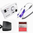 1 juego 20W 35000RPM máquina de taladro eléctrico profesional para uñas Kit cortador de molino pedicura lima de uñas máquina de manicura herramientas de arte de uñas