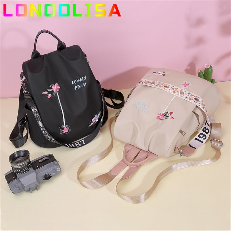 Fashion Trendy Multifunctional Anti-theft Backpack Oxford Cloth Shoulder Bags for Teen Girls Design High Quality School Mochilas