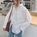 Spring Autumn Women Shirts Cotton White Blouse Femme Long Sleeve Loose Oversized Blouses Female Tops Casual Blusas 11456