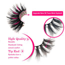 Mink 25mm Lashes In Bulk Pack Wholesale With Case Fluffy Messy 3d False Lash Big Eyelashes Items For Business Resale
