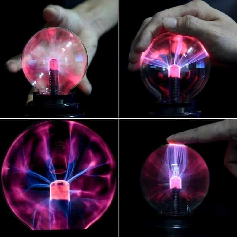 New Novelty Plasma Magic Ball Lamp Touch Night Light Christmas Gift Thunder Lightning Toys for Kid Home Party Prop Decoration