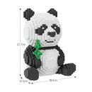 3689 Uds. DIY, Mini bloques de Panda ensamblables, juguetes educativos de animales para niños, modelo de bloques de construcción, ladrillos