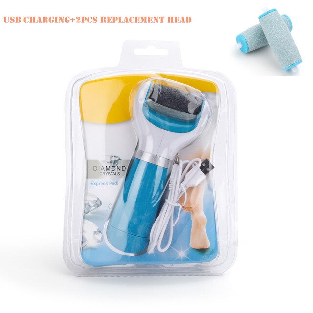 Electric Foot File Care Tool Feet Hard Dead Skin Removal Battery Power Foot USB Exfoliator Heel Callus Remover Pedicure Device