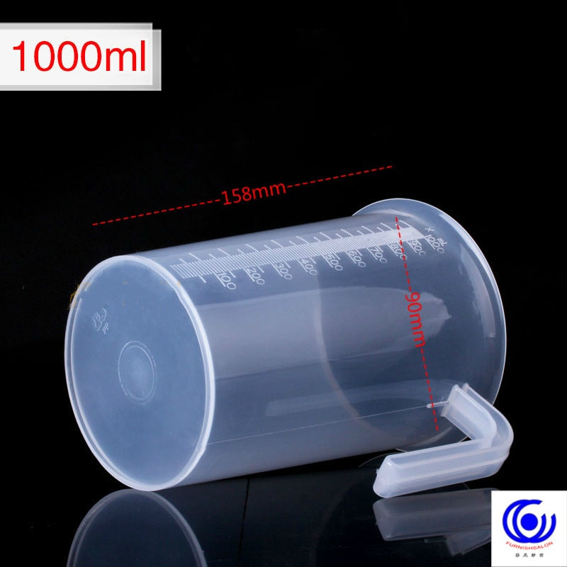 Gobelet de Mesure en Plastique Épais Transparent, de Qualité Alimentaire, pour Thé au Lait, 100/250/500/1000/2000/3500/5000ml, Nouveauté