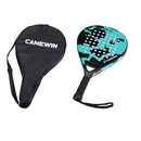2021 New Professional Carbon Fiber Padel Tennis Racket Soft Face Paddle Tennis Racquet with Bag Cover