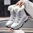 TUINANLE Ankle Boots Women Winter Shoes Keep Warm Non-slip Black Snow Boots Ladies Lace-up Plus Size 41 Boots Chaussures Femme