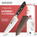 XINZUO 5 "pulgadas cuchillo de utilidad alemán 1,4116 acero mejor cuchillo de cocina nuevo Parer cuchillo de fruta con mango de ébano accesorios de cocina