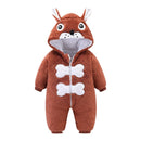 LZH Baby Winter Clothes For Newborn Baby Girl Boy Overall Winter Romper For Baby Jumpsuit Kids Christma Costumes Infant Clothing