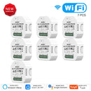 WiFi Mini interruptor de cortina inteligente módulo persianas enrollables Motor de persiana Smart Life Tuya aplicación remota Control funciona con Alexa Google Home