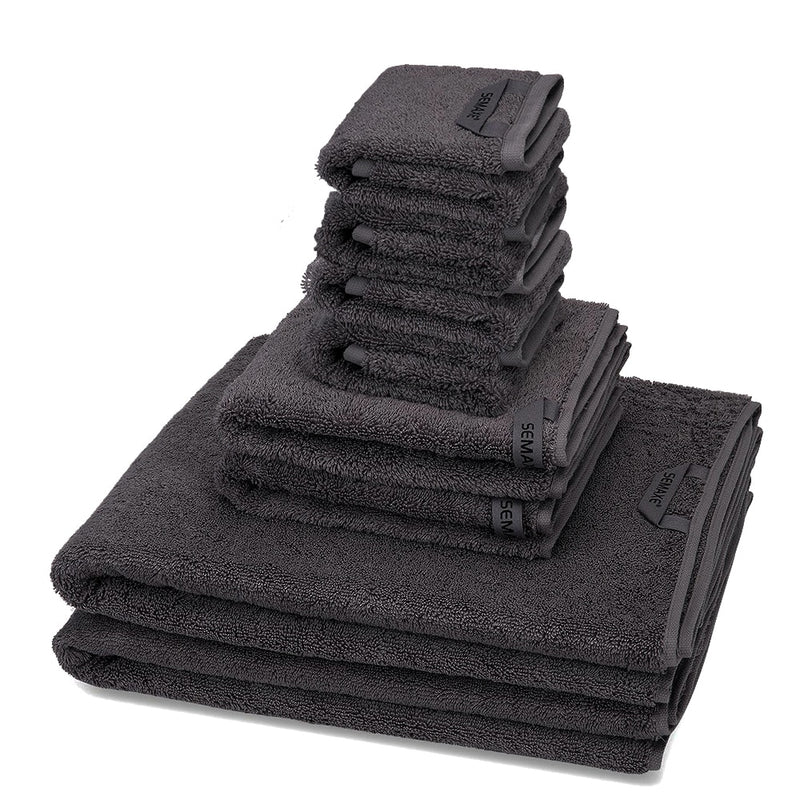 SEMAXE Luxury Bath Towel Set,2 Large Bath Towels,2 Hand Towels,4 Washcloths. Cotton Highly Absorbent Bathroom Towels (Pack of 8)
