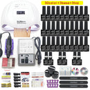 Nail Set with Nail Lamp Manicure Set 40/30/20/10 Color UV Polish Gel Nail Kit Tool Set with Nail Files Nail Drill Machine