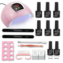 Nail Set With UV Lamp Nail Drill Machine Nail Dryer For Manicure Gel Electric Nail Drill For Nail Art Cutter Tools