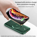 PINZHENG 20000mAh Wireless Charger Power Bank Built-in 4 Cables 10000mAh Powerbank Portable External Battery Charger For iPhone