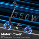 US Stock iScooter Scooter eléctrico 18.6mph Adulto EScooter 8.5Inch 350W Adulto Patineta eléctrica plegable Scooter con aplicación