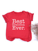 La mejor camiseta de la abuela Ever, la mejor camiseta de la mamá, regalo para el nuevo Grammy, camiseta linda del Día de la madre, camisetas divertidas de la abuela, ropa