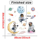 Cartoon Giraffe Wall Stickers for Kids rooms Kindergarten Wall Decor Self-adhesive Vinyl PVC Wall Decals for Nursery Home Decor