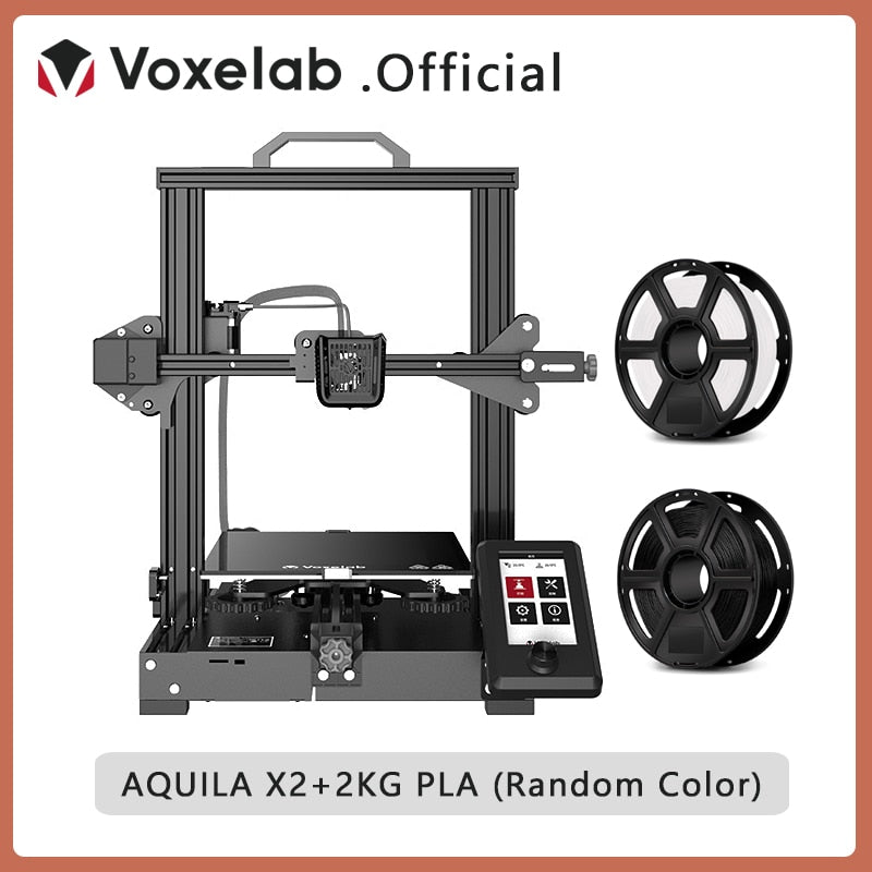 Voxelab Aquila C2 X2 DIY 3D Printer Kit Silent Mainboard Resume Printing Carborundum Glass Bed Large Size 3d Printer impresora