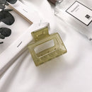 Fashion Leopard Print Hair Claws Geometric Hair Clamp Grab Hair Styling Hair Clips for Women Girls Hairpin Hair Accessories