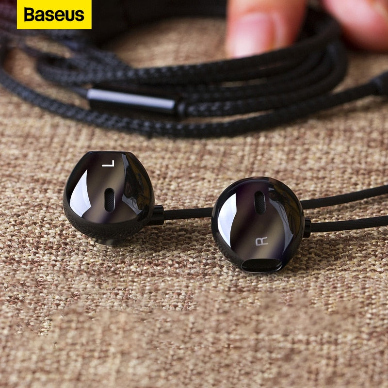 Baseus 6D Stereo In-Ear-Kopfhörer Kabelgebundene Bass-Sound-Ohrhörer für 3,5-mm-Kopfhörer