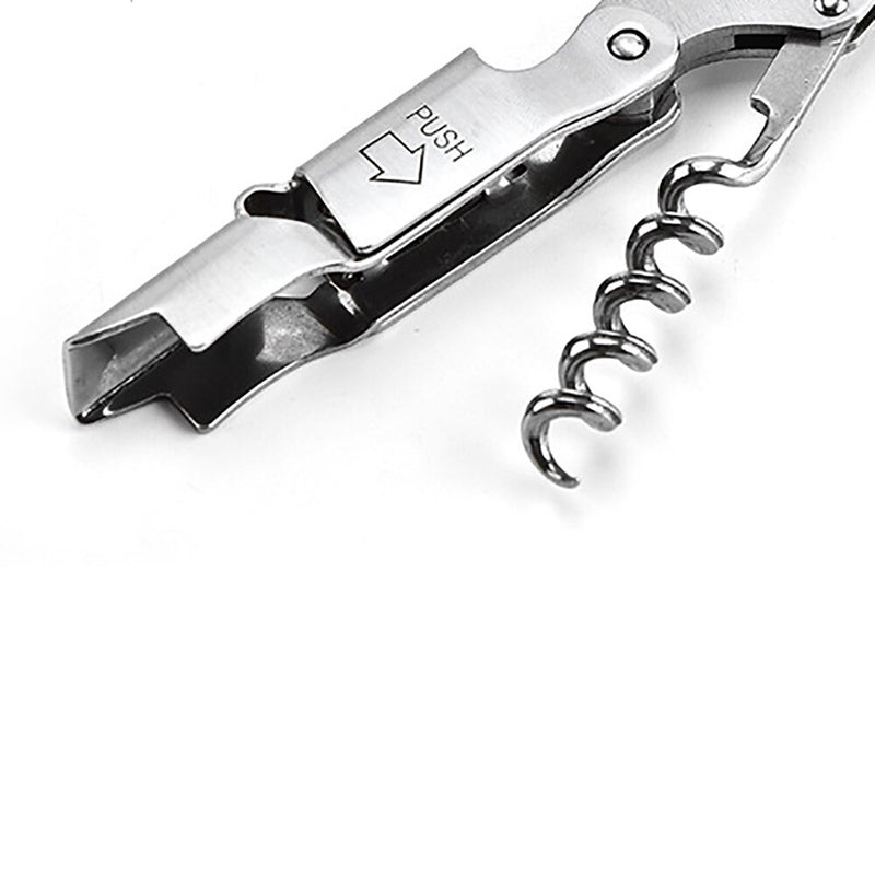 1Pcs New Creative Bottle Opener Stainless Steel Wine Corkscrew Beer Bottle Can Remover Cutter For Kitchen Tools Bar Accessoires