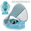 Mambobaby Baby Float Swimming Ring With Roof Infant Waist Floater Non-Inflatable Buoy Beach Pool Accessories Toys Swim Trainer