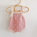 Mamelucos tejidos para bebés, monos bonitos, ropa para niñas y niños recién nacidos, Pelele sin mangas para niñas y niños, mono de punto para niños pequeños