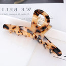Fashion Leopard Print Hair Claws Geometric Hair Clamp Grab Hair Styling Hair Clips for Women Girls Hairpin Hair Accessories