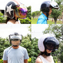 Soman Open Face Helmet Visor Bubble Flip Up Motorcycles Visor Capacete Lens Helmet Accessories BV01