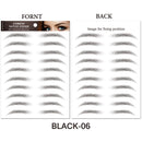 6D Eyebrows Sticker Water Transfer Hair-like Eye Brow Tattoo Stickers Long Lasting False Eyebrow Enhancers Eye Brow Cosmetics