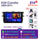 Vtopek 9" 4G Carplay 2din Android 11 Autoradio Multimedia Player GPS Navigation für Toyota Corolla E140/150 2006-2013 Haupteinheit