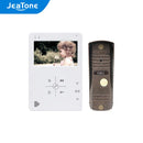 JeaTone Analog 1200TVL Home Security Video Intercom, Apartment Video Door Phone 4.3 Inches Monitor with Unlock and Dual-Way Talk