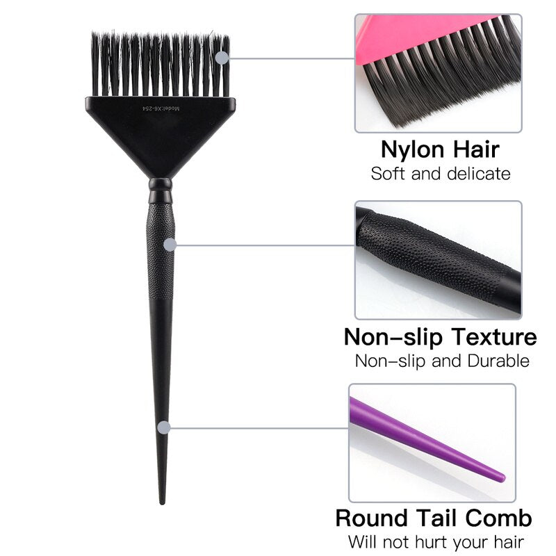 Hochwertige Haarbürste Friseurwerkzeuge Professioneller Friseursalon Haarfärbekamm Friseursalon liefert spezielle Färbebürste