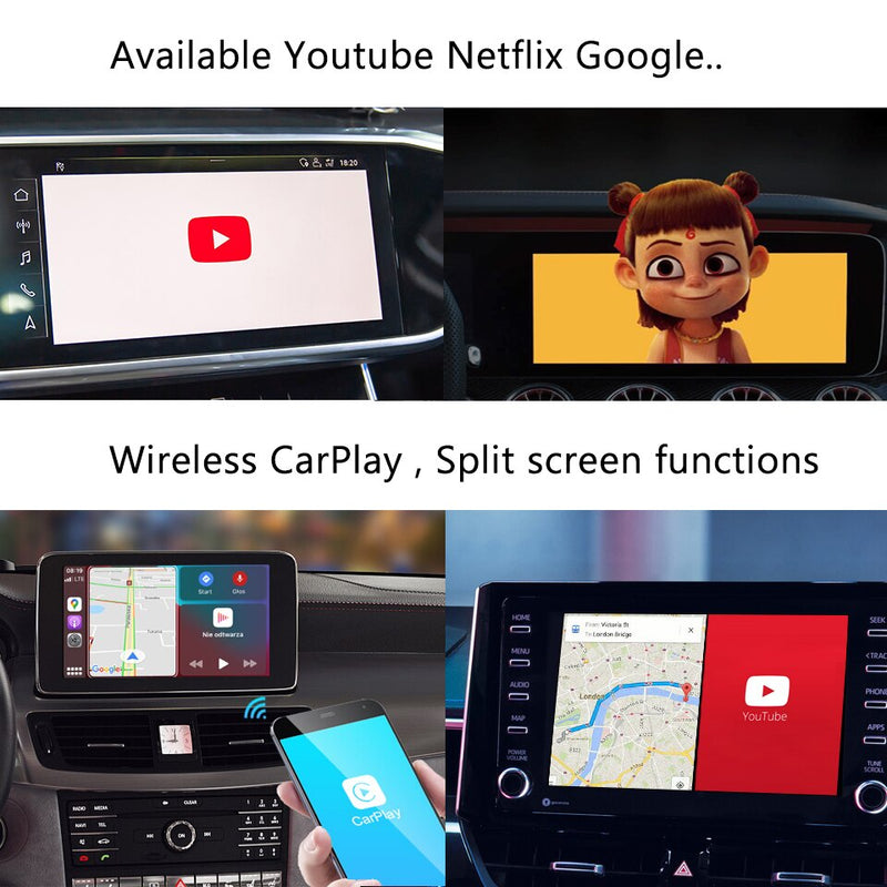 New Upgrade 4+64G Carplay Box Universal Car Android System Car-Play AI USB Dongle