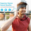 Drahtloses Bluetooth-Musik-Stirnband, Laufsport, elastisches Schweißband, Stirnbänder, schlafende Kopfbedeckung, Kopfhörer, Lautsprecher, Headset