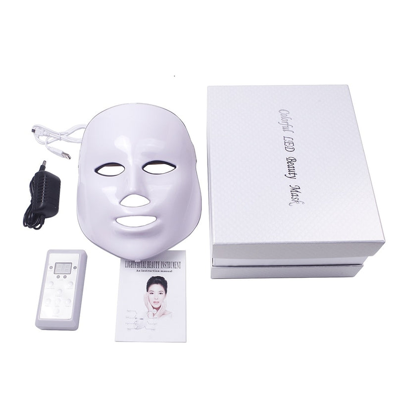 Dropshipping LED Facial Mask LED Light Therapy Beauty Machine Face Lift Mask Anti Wrinkle Skin Tightening Skin Care Massager