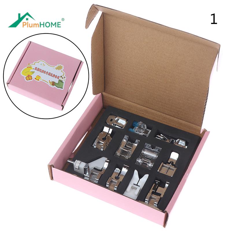 11 Pcs Domestic Sewing Machine Foot Feet Snap On For Brother Singer Set Sewing Tools Accessory Household Embroidery Machine Foot