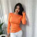 Sommer Frauen T Shirt Mädchen T-Shirt Frau Kleidung Tops Baumwolle Dünnes T-Shirt Weibliche Langarm Crop Top Frühling T Sexy Canale Y2k