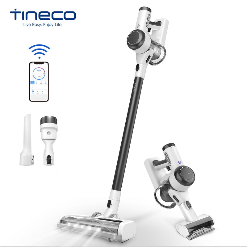 Tineco Pure One X Intelligenter kabelloser Staubsauger-Stick/Handgerät mit automatischer Anpassung der Saugleistung für zu Hause Lange Laufzeit bis 45 Minuten