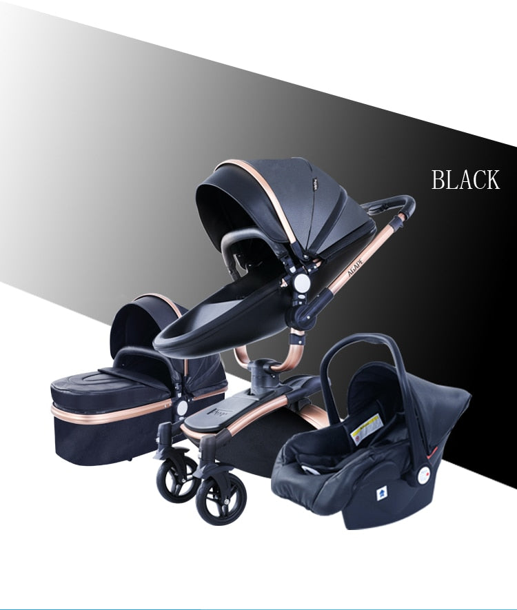 Fast &amp; Free Shipping Aulon Baby Stroller 3 in 1 Free Duty High land-scape  Pram Fashion Carriage on used for New Born to age 4