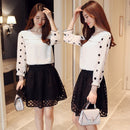 Long Sleeve Women Blouse Shirt Fashion 2023 Chiffon Women&