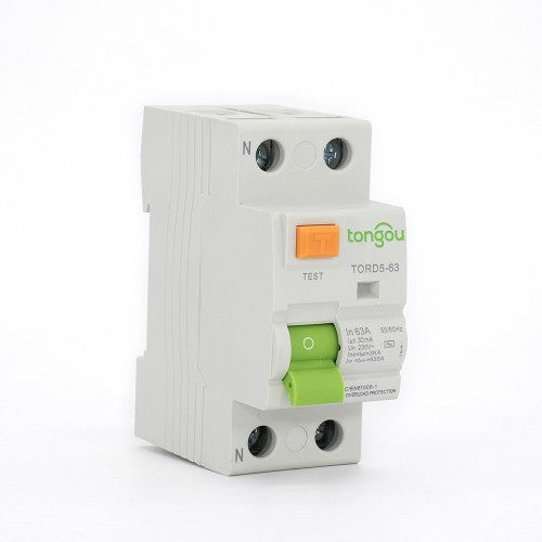 TORD5-63 2P 63A 30mA A/AC Tipo Disyuntor de corriente residual RCCB