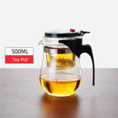 Tea Pots Heat Resistant Glass Tea Pot Tea Infuser Chinese Kung Fu Tea Set Kettle Coffee Glass Maker Convenient Office Tea Sets