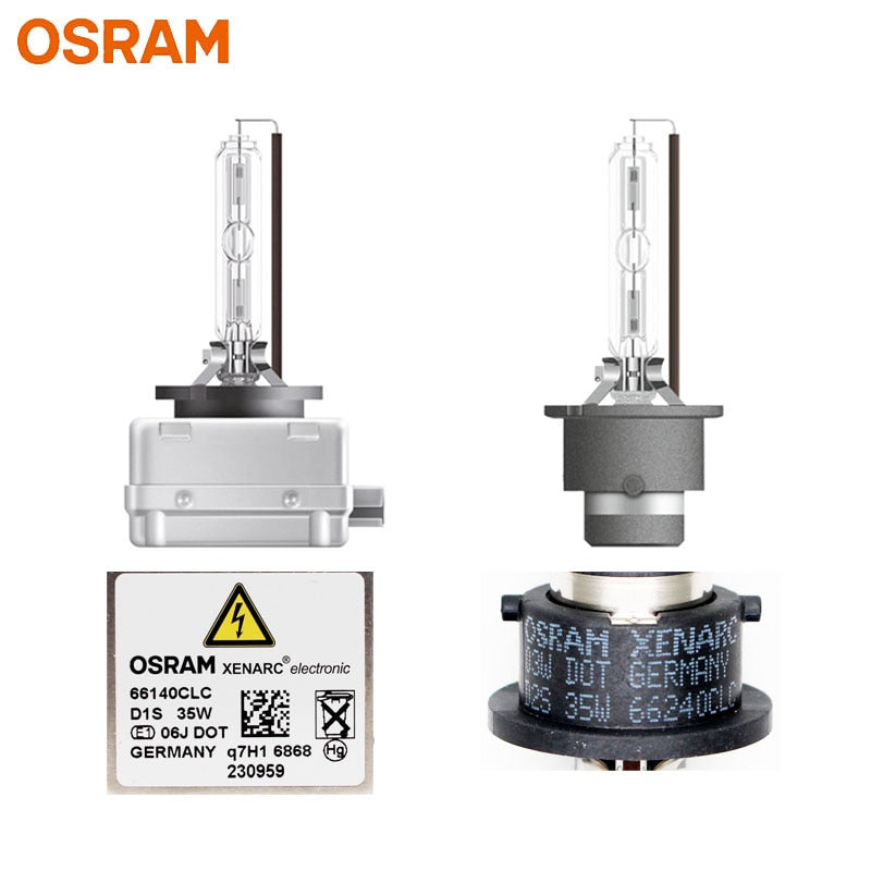 OSRAM D1S D2S D3S D4S 66140 66240 66340 66440 CLC Xenon HID CLASSIC Faro de xenón original para automóvil 4200K Luz blanca estándar, 1x