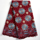 Swiss Voile Cotton Lace Fabric African 2021 Embroidery African Cotton Voile Lace Dubai Style For Everying Wedding Party 2491A