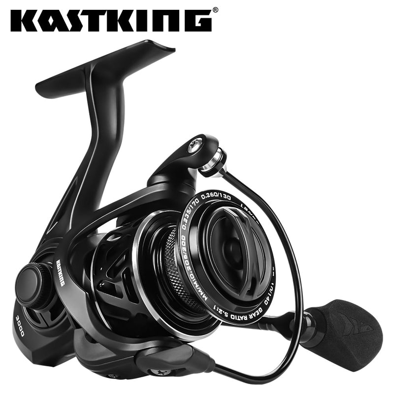 KastKing Zephyr Leichte Spinning-Angelrolle 7+1Kugellager 10 kg Bremse Kohlefaser-Bremse für Bass-Salzwasser-Angelspule